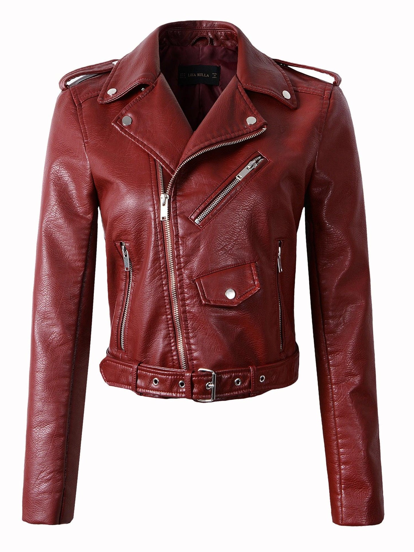 Motorcycle  Faux Leather Jacket - Your Shiny Clothes