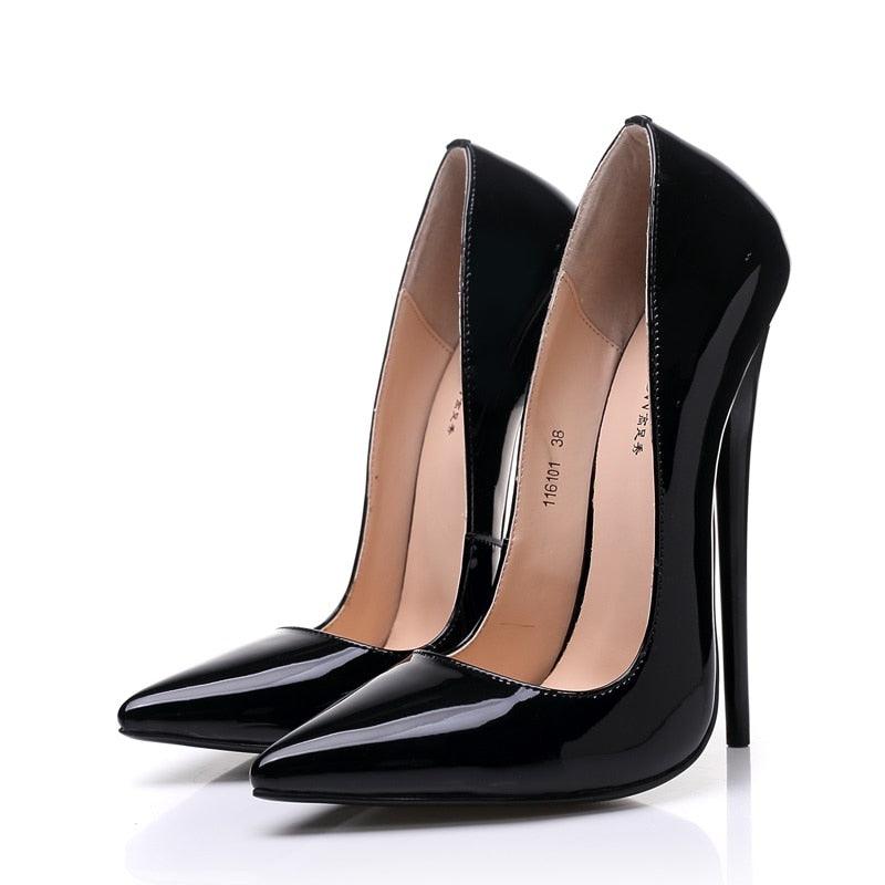 Patent Leather 16 cm High Heel Patent Pumps - Your Shiny Clothes