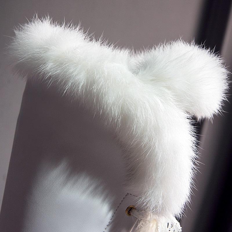 Knee High Furry Boots - Your Shiny Clothes