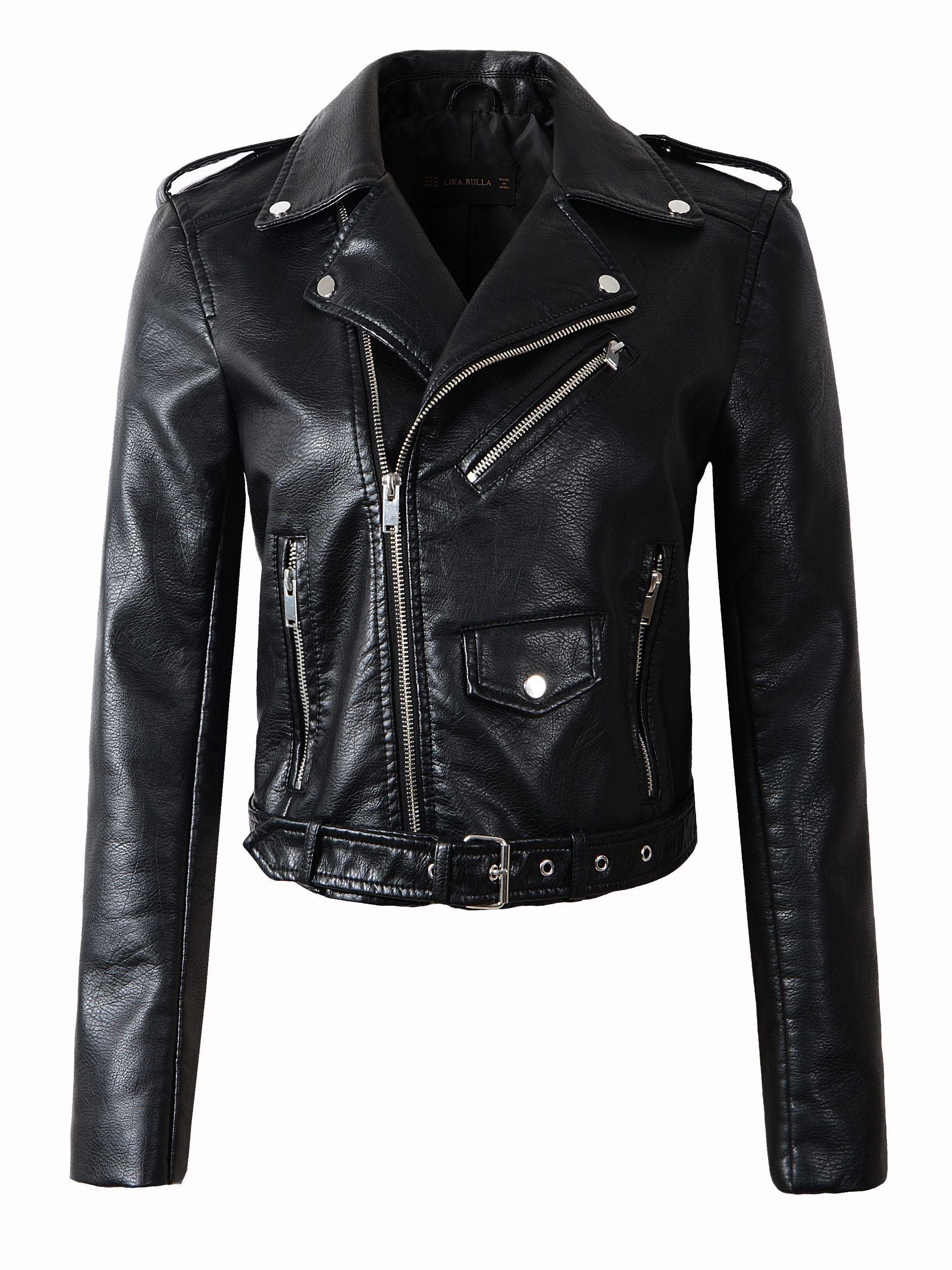 Motorcycle  Faux Leather Jacket - Your Shiny Clothes