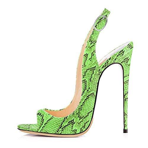 Patent Leather High Heeled Peep Toe Sandals - Your Shiny Clothes