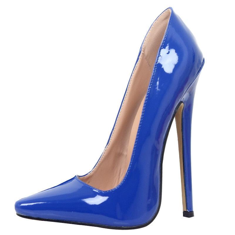 Patent Leather 18 cm High Heel Stilettos - Your Shiny Clothes