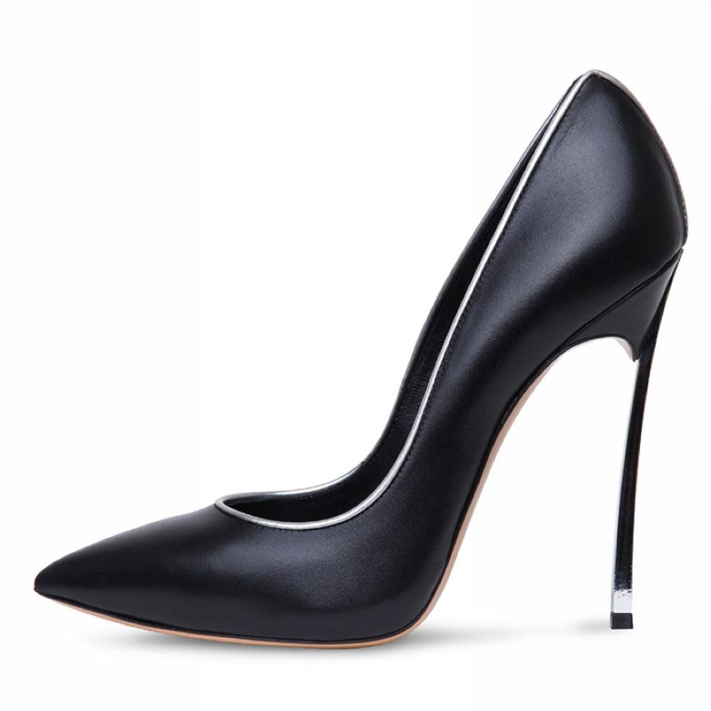 Contrast Coloured 12 cm High Heel Pumps - Your Shiny Clothes