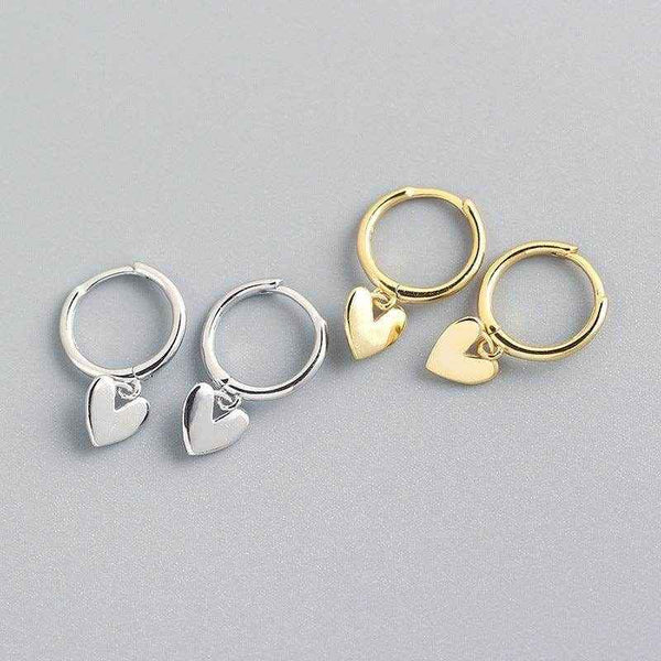 Electroplated Heart  Shaped Earrings