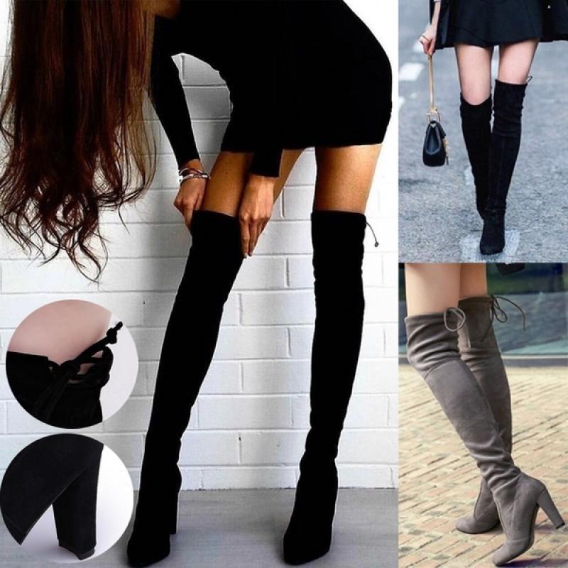 Knee High High Heel Boots - Your Shiny Clothes