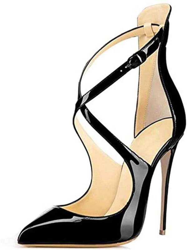YSC Patent Leather High Heel Pumps - Stylish & Chic