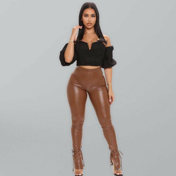 Stylish Faux Leather Pants for Trendy Outfits - Your Shiny Clothes