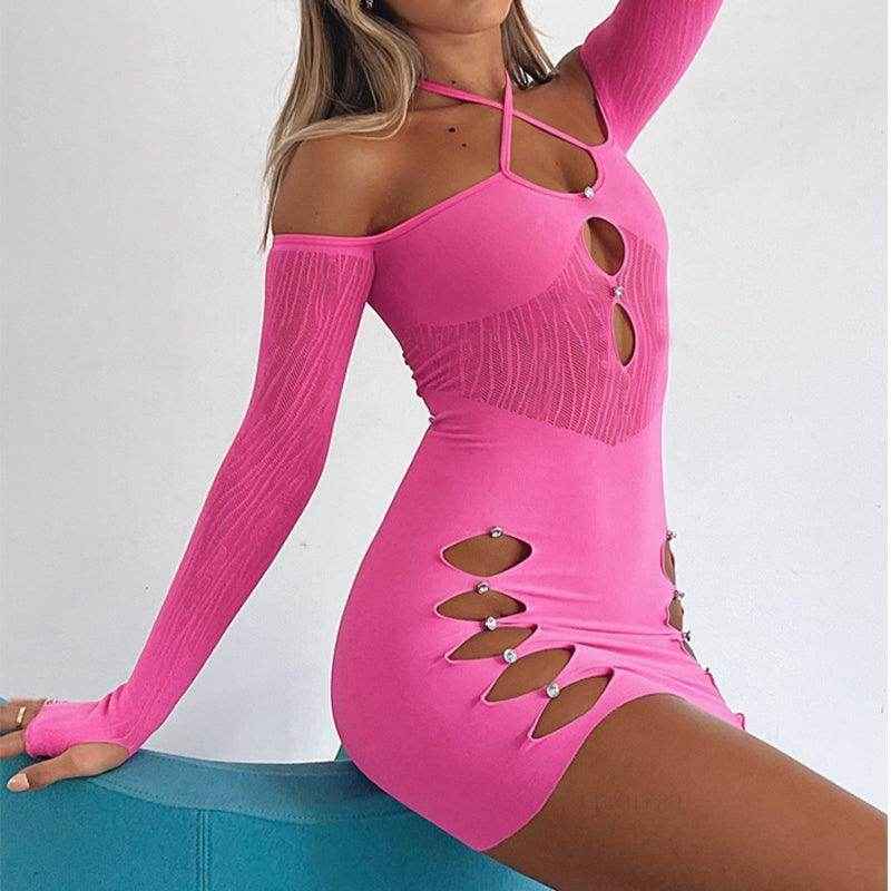 Candy Coloured Cutout Dress - Free Shipping