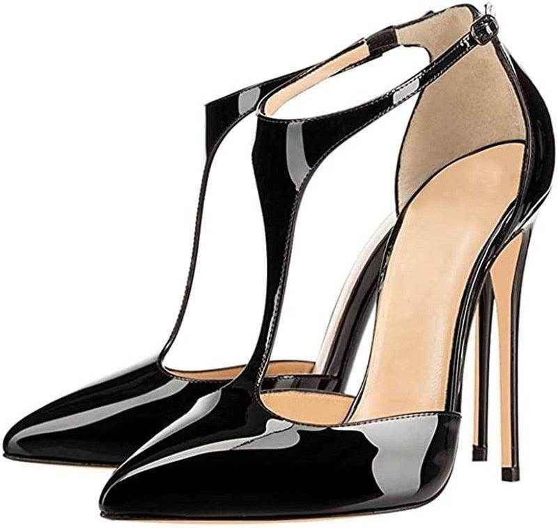 YSC T-Strap High Heels 12cm - Elegant Pumps