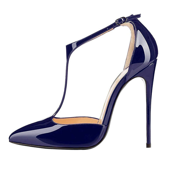 YSC T-Strap High Heels 12cm - Elegant Pumps - Your Shiny Clothes
